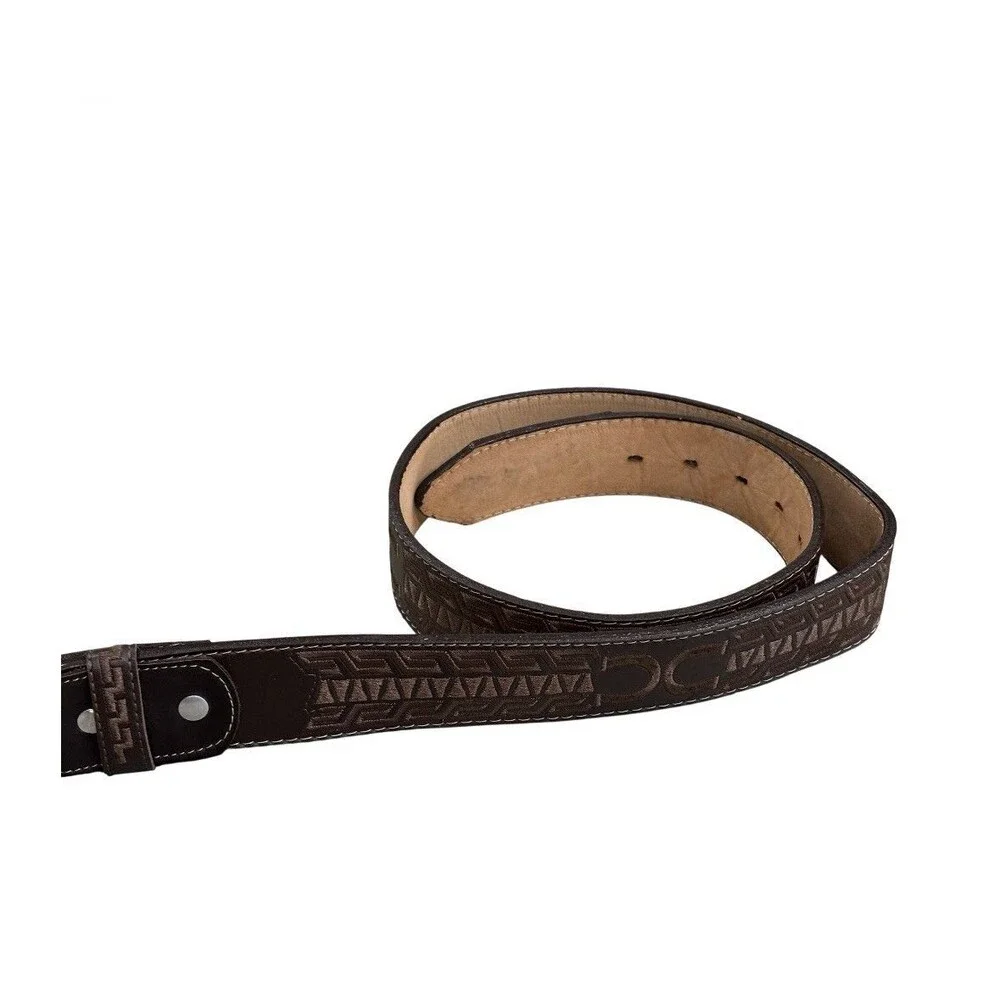 Genuine Full Grain Western Engraved Tooled Leather Belt Strap Belt 1.5